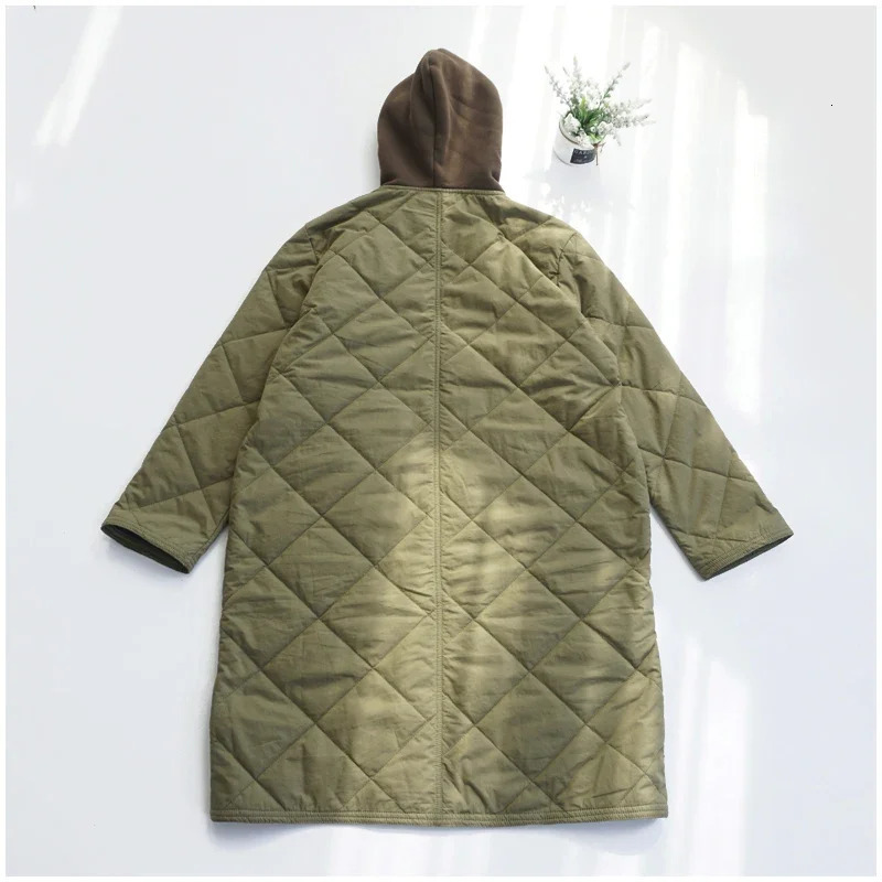 Men's Down Parkas Winter Warm Hooded Cotton Jacket Loose Coat Jackets Long Sleeves Singlebreasted Pockets Solid Color Casual Tops 231017