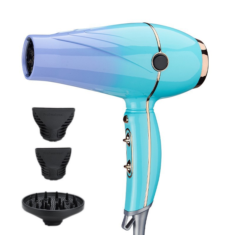 Classic high power dresser and hair salon with long wire EU plug real 2000 w high-power professional hair dryer with a variety of optional quality ass