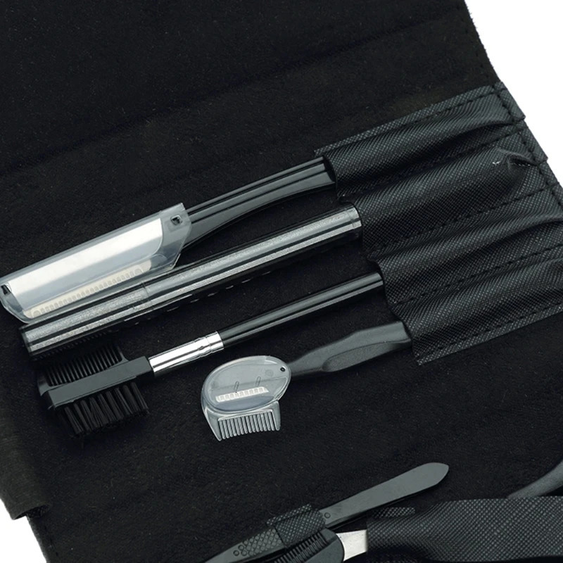 Eyebrow Trimmer Eyebrow Kit 8in1 Multipurpose Brow Shaper Grooming Trimming Set Eyebrow Tweezers Razor Pencil Scissors and Brush 27RC 231017