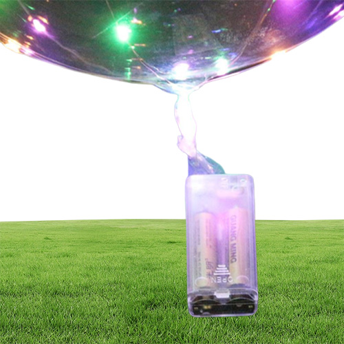 Luminous LED Balloon Transparent Colored Flashing Lighting Balloons With 70cm Pole Wedding Party Decorations Holiday Supply a42