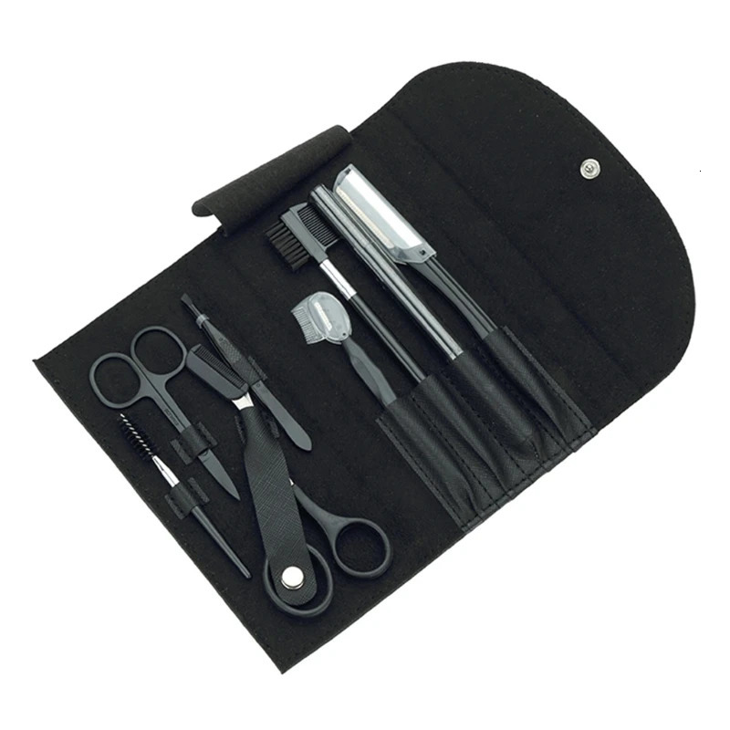 Eyebrow Trimmer Eyebrow Kit 8in1 Multipurpose Brow Shaper Grooming Trimming Set Eyebrow Tweezers Razor Pencil Scissors and Brush 27RC 231017
