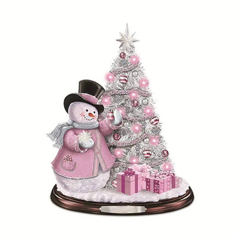 Rotating Christmas Tree Train Window Stickers | Festive Winter Home Decor