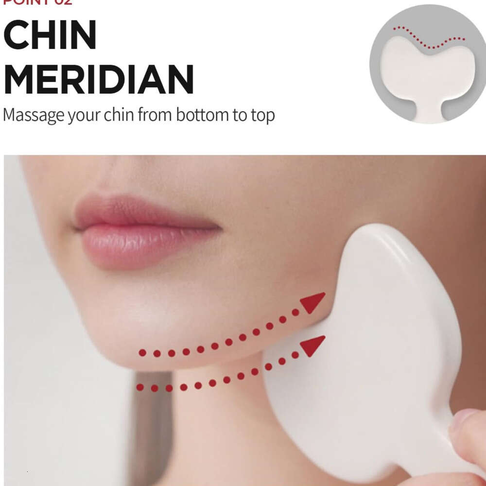 Portable Ceramic Guasha Borad Body Massager Gua Sha Face Lift Slimmer Reduces Puffiness Muscle Relief Relaxing Acupuncture Massage Tool Health Care