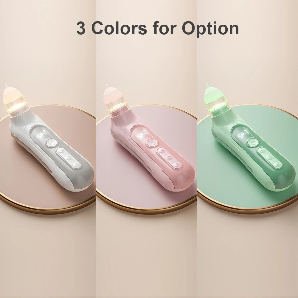 Nasal Aspirators# Electric Baby Nasal Aspirator Automatic Nose Sucker Cleaner for Infants 5 Suction Levels Low Noise with Soothing Music Light 231019