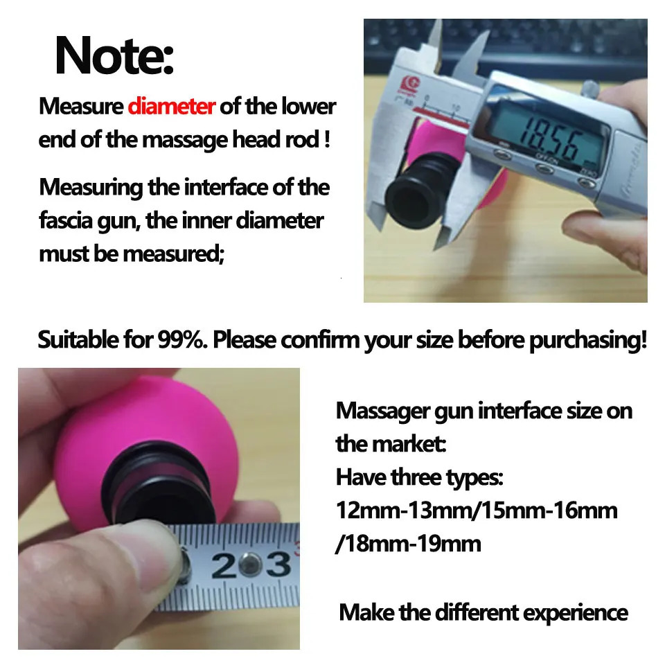 Vibrators Masturbator Fascia Gun Adapter Attachements Massage Head to silicone Dildo Sex Toys for Women 231018