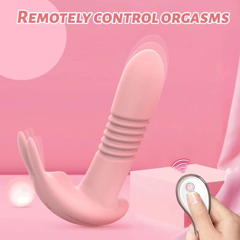 Vibrators Dildo Vibrator For Women Anal Sex Toy Telescopic Rotating Vagina G Spot Massage Clitoris Stimulator Remote Vibrating Masturbator 231018