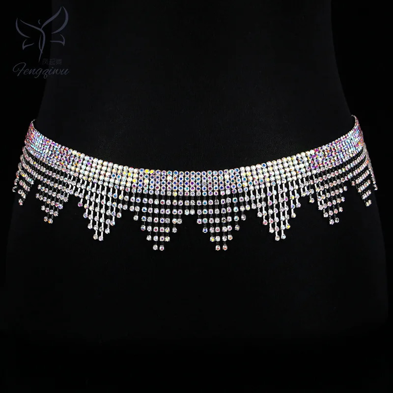 Other Fashion Accessories Fashion Women Waist Chain Belly Dancing Belt Jewelry Dancewear Outfit Costume Rhinestone for Bellydance Performance 231018