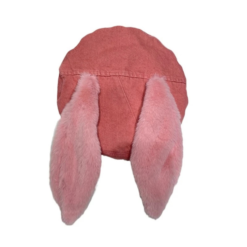 Berets Lovely Casual Y2k Girls Hat with Plush Autumn Woman French Hat 231018