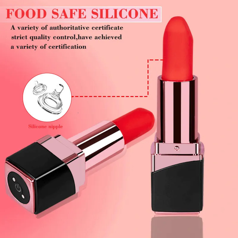 Vibrators Mini Lipstick Vibrator Vaginal Massage Dildos Sex Toys For Woman AV Stick Product Small Bullet Clitoris Stimulator 231018