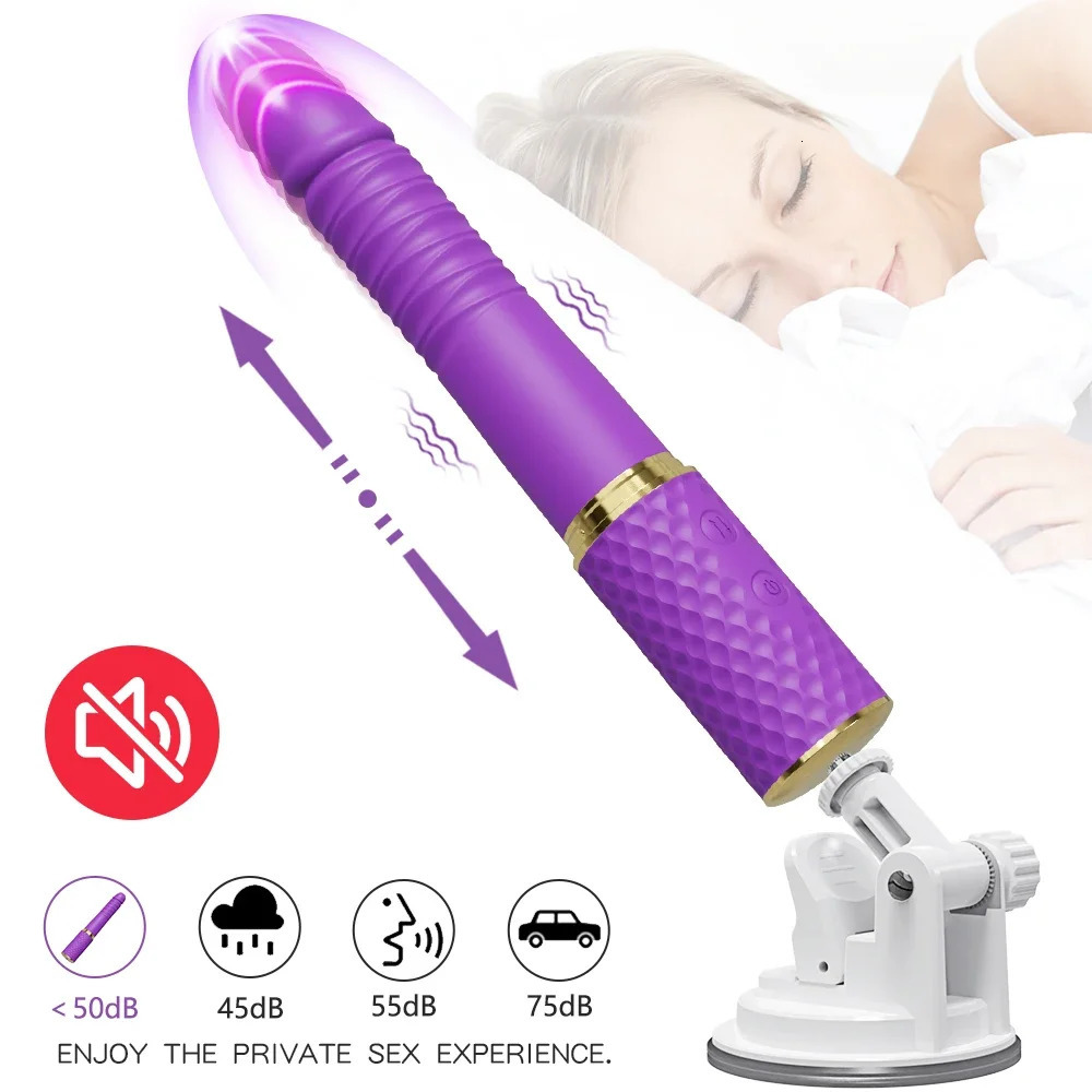 Vibrators Telescopic Dildo for Women G Spot Thrusting Retractable Vaginal Adult Sex Toys Female Masturbation Automatic Machine 231018
