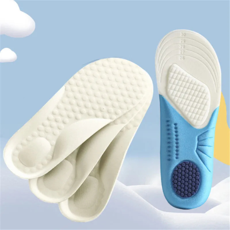 Shoe Parts Accessories Kids Memory Foam Insoles Children Orthopedic Breathable Flat Foot Arch Support Insert Sport Shoes Running Pads Care Cushion 231