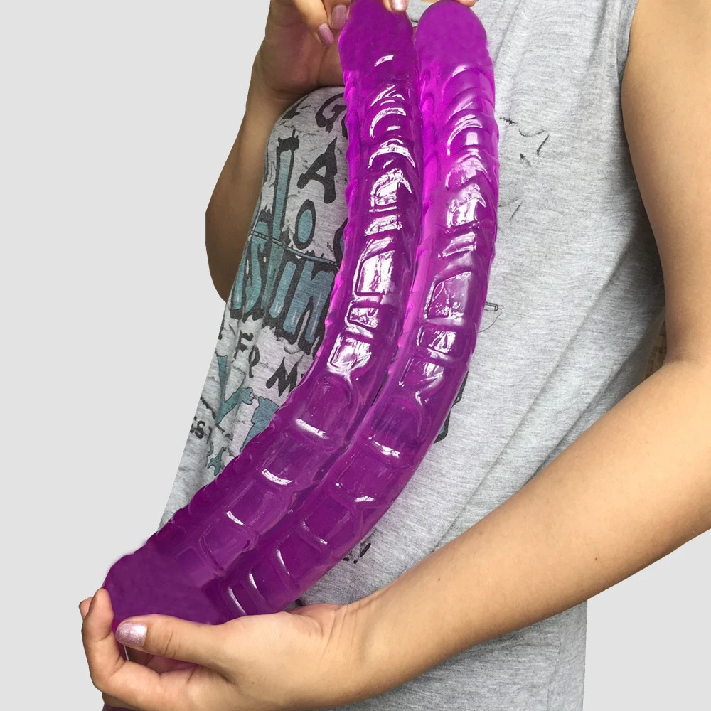 Vibrators big thick Double Dildo 165 Inch 42cm L dual glan penis for Women Gay Lesbian Ended Dong Sex Toy Product 231018