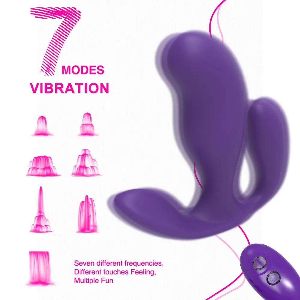 Vibrators 3 in 1 Panties Wearable Female Sex Toys Wireless Remote Vibrator for Women G Spot Clitoris Stimulator Anal Massager 231018