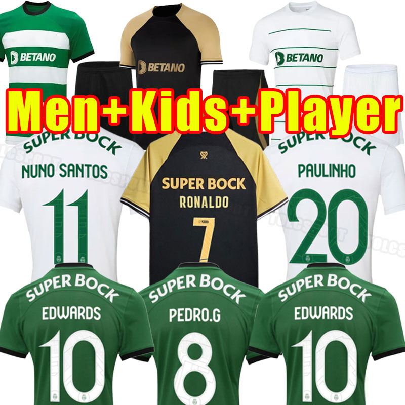 RONALDO 2023 2024 Sporting CP LisboaS soccer jerseys Lisbon Special Sarabia COATES PAULINHO Jovane Vietto 23 24 Sporting Clube de football shirts men kids