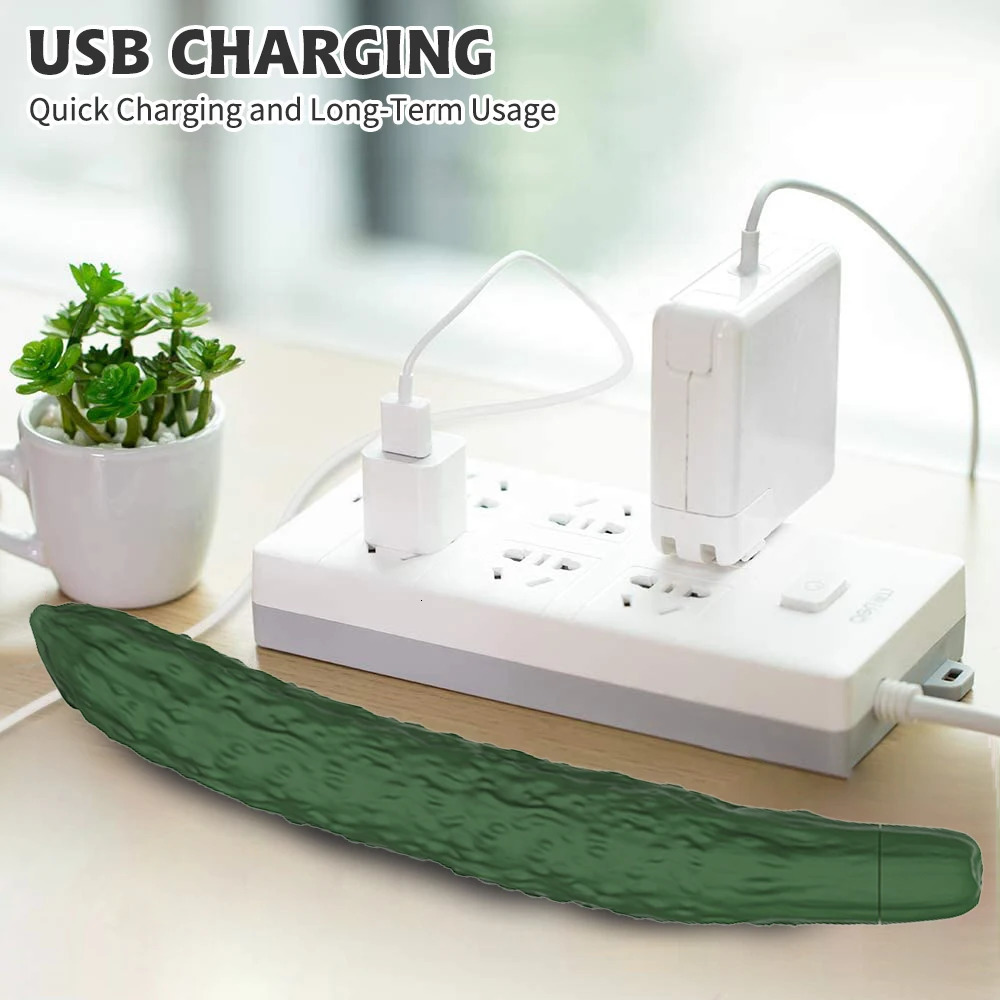 Vibrators Cucumber Vibrator Dildo Sex Shop Nipple Clit Massager Female Masturbator Gspot Vagina Stimulator Toys for Couple 231018