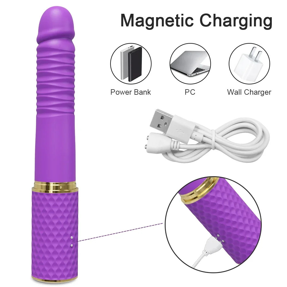 Vibrators Telescopic Dildo for Women G Spot Thrusting Retractable Vaginal Adult Sex Toys Female Masturbation Automatic Machine 231018