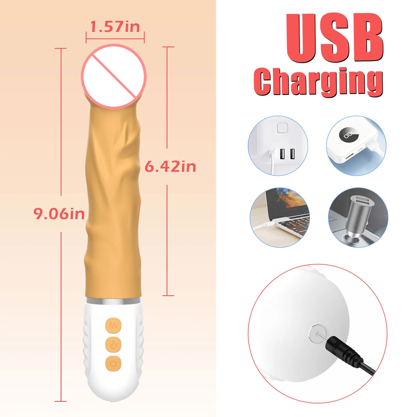 Vibrators Realistic Thrusting Dildo Vibrator for Women with 10 Powerful Vibrating Mode and Heating Flexible Curved Penis Sex Toys Female 231018