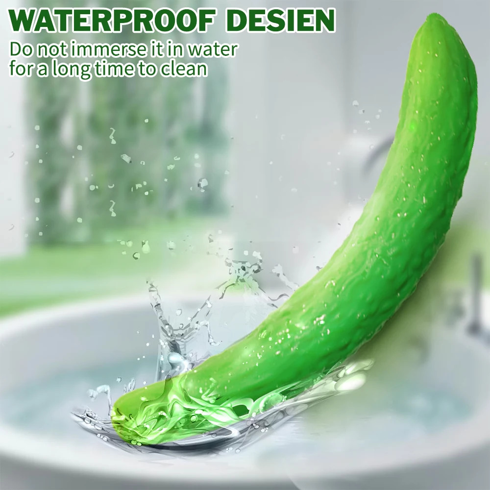 Vibrators Cucumber Vibrator Dildo Sex Shop Nipple Clit Massager Female Masturbator Gspot Vagina Stimulator Toys for Couple 231018
