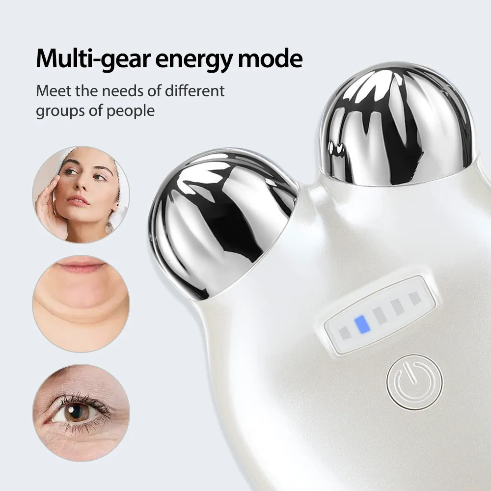 Face Care Devices EMS Lifting Microcurrent Roller Face Massager Tightening Anti Wrinkle Aging Massage Face Slimming Roller Skin Care Device 231018