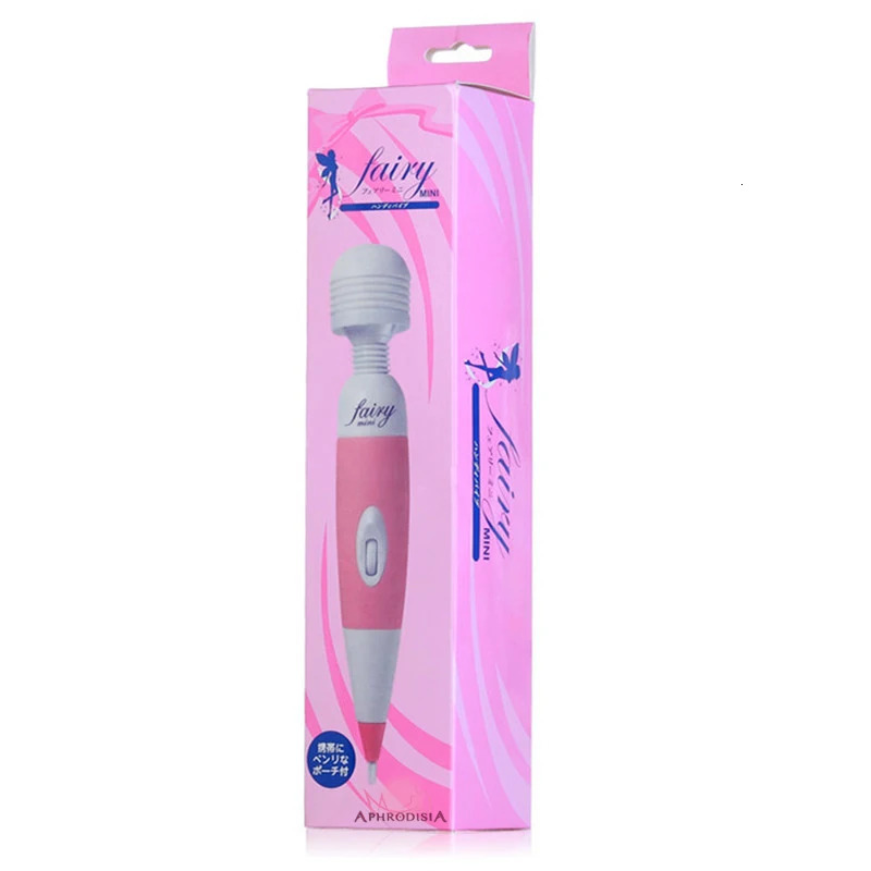 Vibrators WITH BOX Multispeed Powerful Female Personal Wand Massager Fairy Mini AV Vibrator Clit Stimulation Sex Toys For Women US Plug 231018