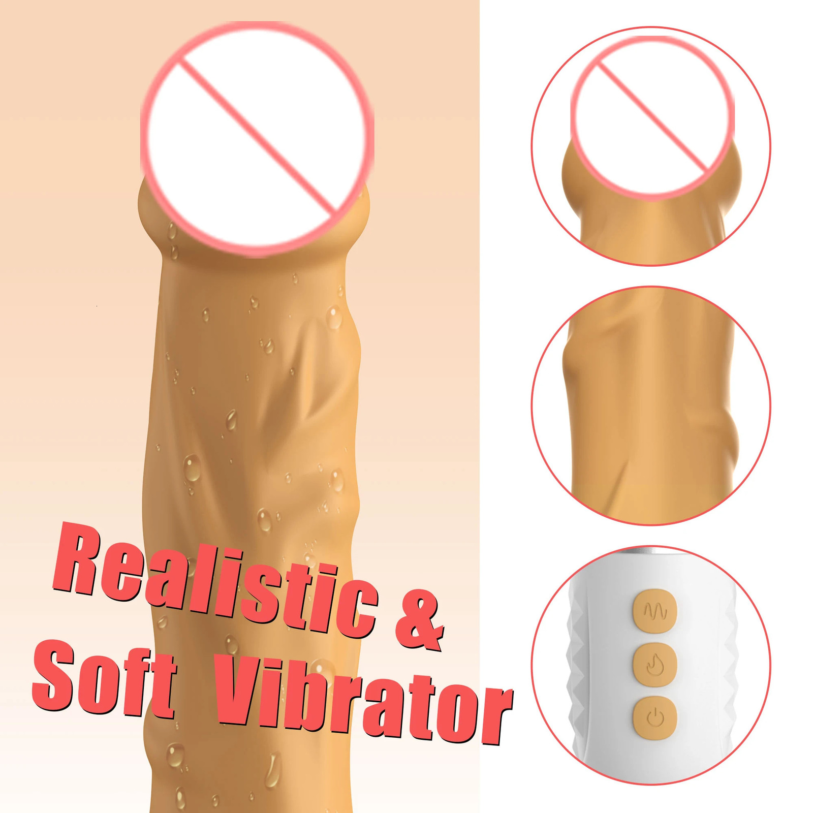 Vibrators Realistic Thrusting Dildo Vibrator for Women with 10 Powerful Vibrating Mode and Heating Flexible Curved Penis Sex Toys Female 231018