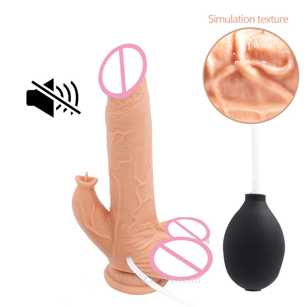 Vibrators Erotic Sex Toys Vibrating Ejaculating Dildo Realistic Dildos Vibrator For Couples Female Masturbator Anal Plug Women 231018