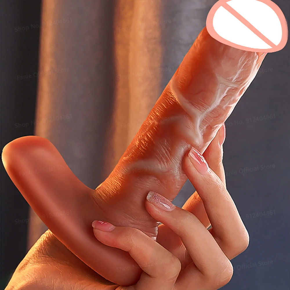 Vibrators Remote Control Thrusting Real Silicone Dildo for Adults Woman Telescopic Penis Female Vagina Masturbator Sex Toys 231018