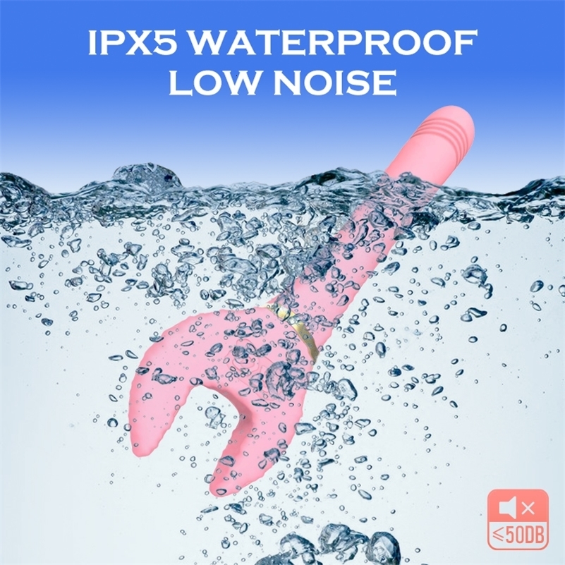 Vibrators LICKLIP Love Wrench Vibrator Automatic Telescopic Dildo Hammer Massage Stick Clitoris Stimulation Masturbator ForFemale Sex Toy 231018