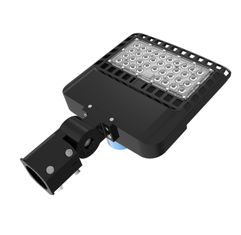 100W 200W 300W LED Parking Lot Lights Street Shoebox Pole Lights Waterproof IP65 130LM/W Super Bright Dusk to Dawn Outdoor Commercial Area Flood Secur