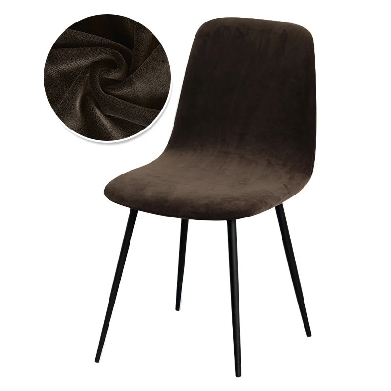 Chair Covers Veet Fabric 23 Colors Short Back Cover Small Size Bar Seat Case For Dining Room Home 1234 Pcs 230819