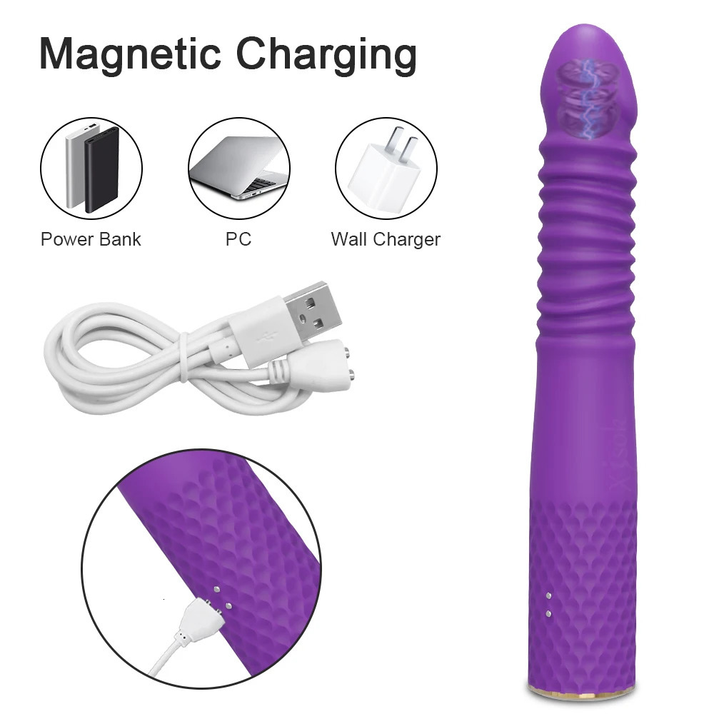 Vibrators Sex Automatic Telescopic Thrusting Dildo Vibrator Massager G Spot Retractable Female Masturbation Toys Adult for Women 231018