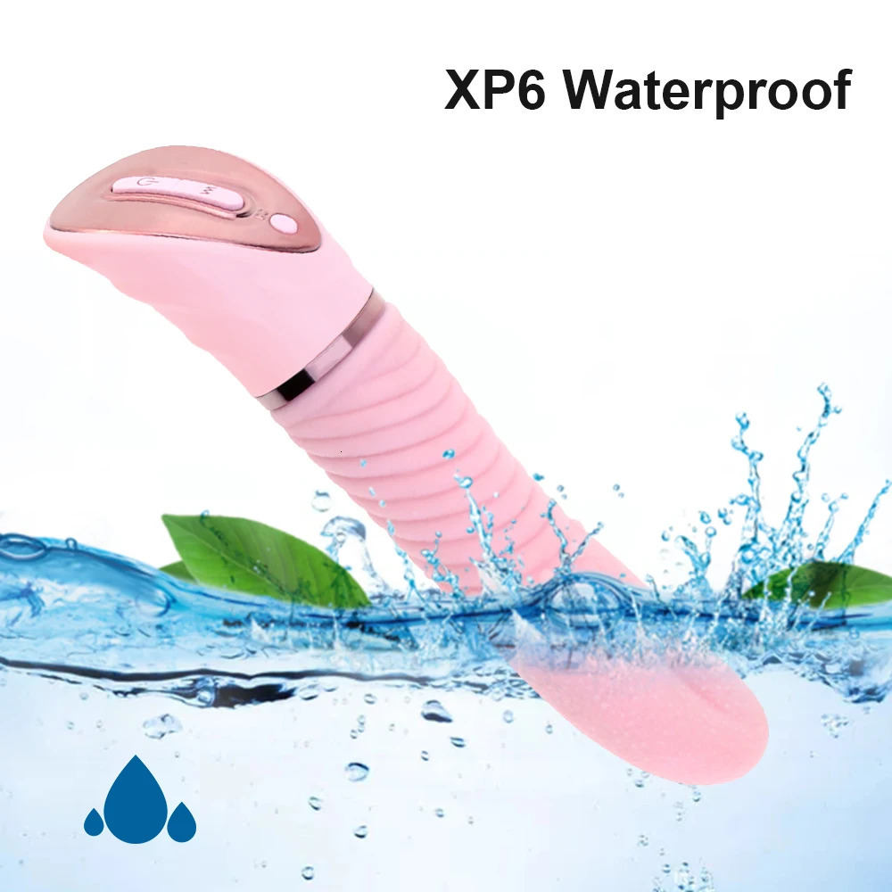 Vibrators Big Tongue Vibrator 10 Frenquency G Spot Clitoris Stimulation Soft Dildo USB Rechargeable Erotic Sex Toys for Couples and Women 231018