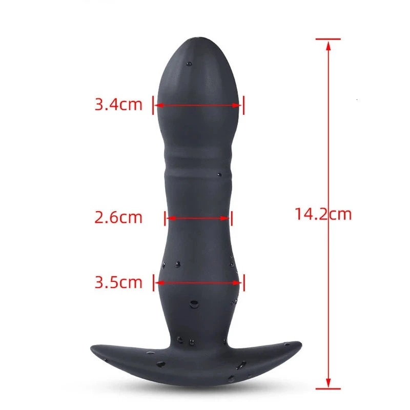 Vibrators Anal Vibrator Telescopic Dildo Male Prostate Massager Wireless Remote Control Butt Plug Sex Toys For Men 231018