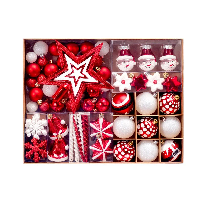 Christmas Decorations Christmas Decorations Tree Top Star Christmas Ball Painted Gift Box Set Christmas Tree Ornaments Gift Box Set 231019