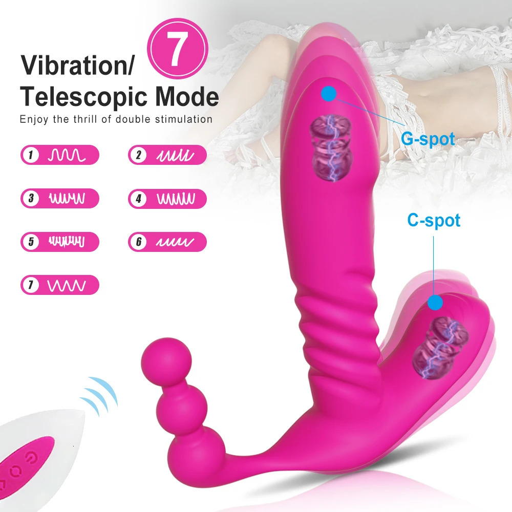 Vibrators 3 in 1 Wearable Dildo Vibrator for Women Wireless Remote Control Female Clit Clitoris Stimulator Goods Sex Toy Adult 18 231018