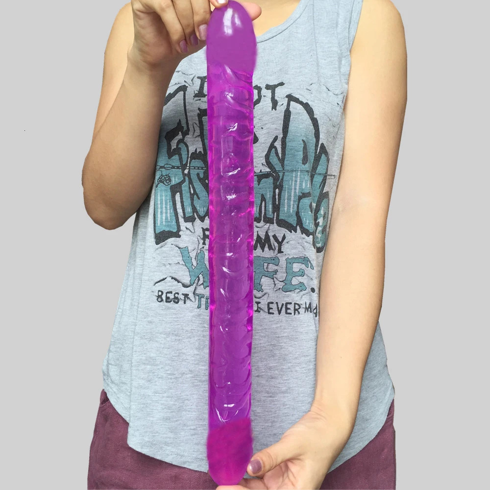 Vibrators big thick Double Dildo 165 Inch 42cm L dual glan penis for Women Gay Lesbian Ended Dong Sex Toy Product 231018