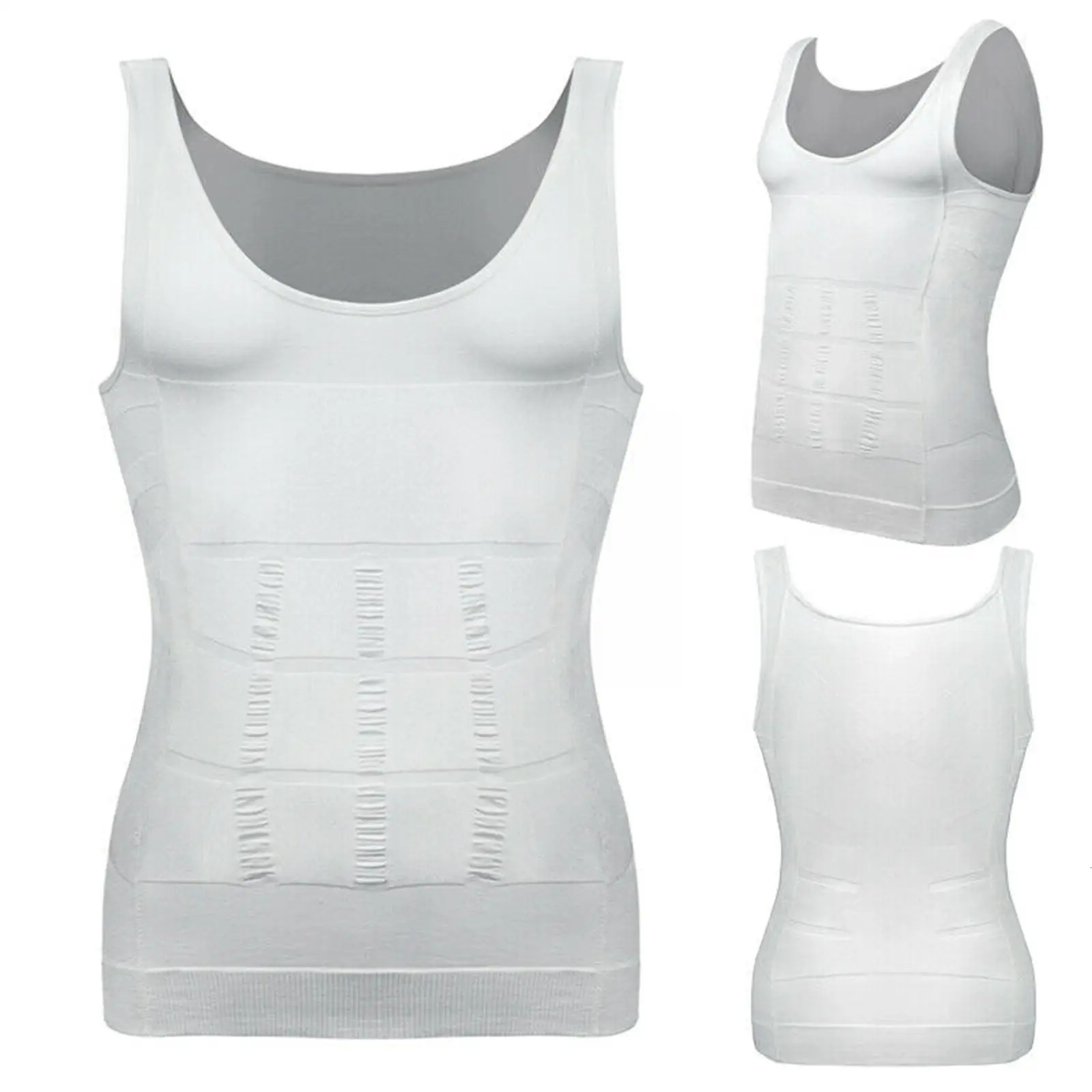 Waist Tummy Shaper Tight Skinny Men Slimming Elastic Body Shapewear Vest Breathable Top Fitness Shirt Abdomen Control Compression Sport Waist F6h5 231