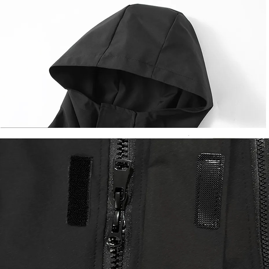 Mens Jackets 10XL 12XL Plus Size Windbreaker Men Waterproof Jacket Solid Color Black Coats Male Big Outdoor Outerwear 231018