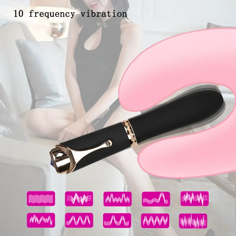 Vibrators Vibrator For Women Pen Shape Clit Nipple Stimulator Vaginal Massage AV Stick Masturbation Adult Sex Toy Dildo 231018