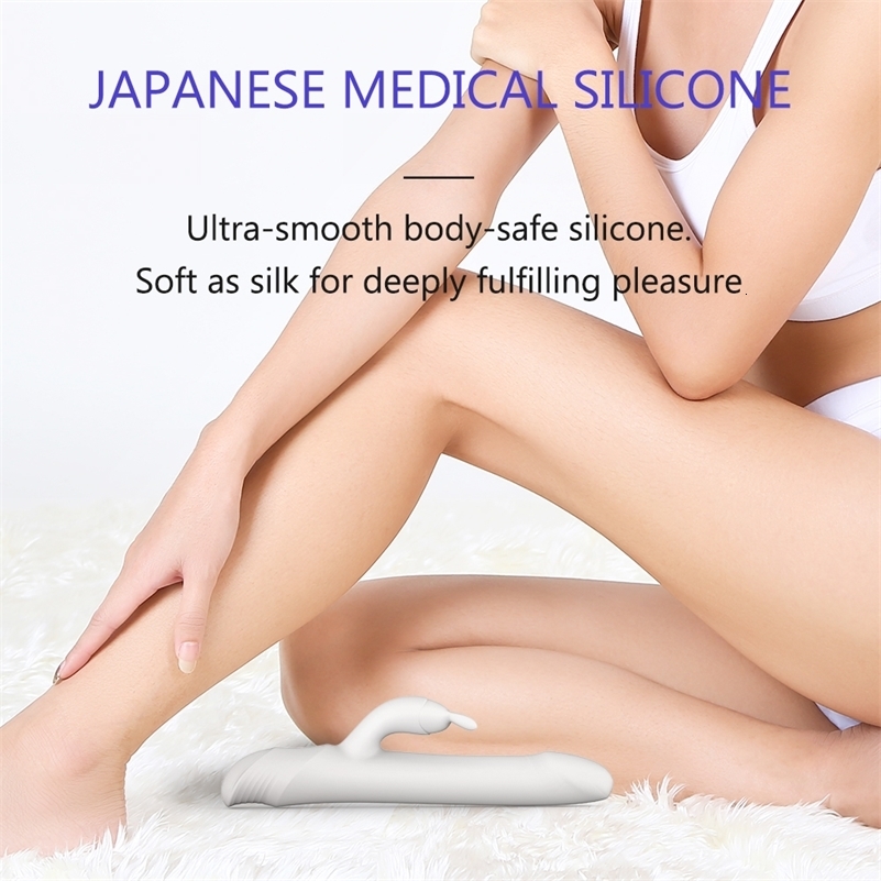 Vibrators DRYWELL Rabbit Vibrator G Spot Sex for Women Blended Orgasm Rotate Beads Clitoris Stimulator Waterproof Dildo 231018