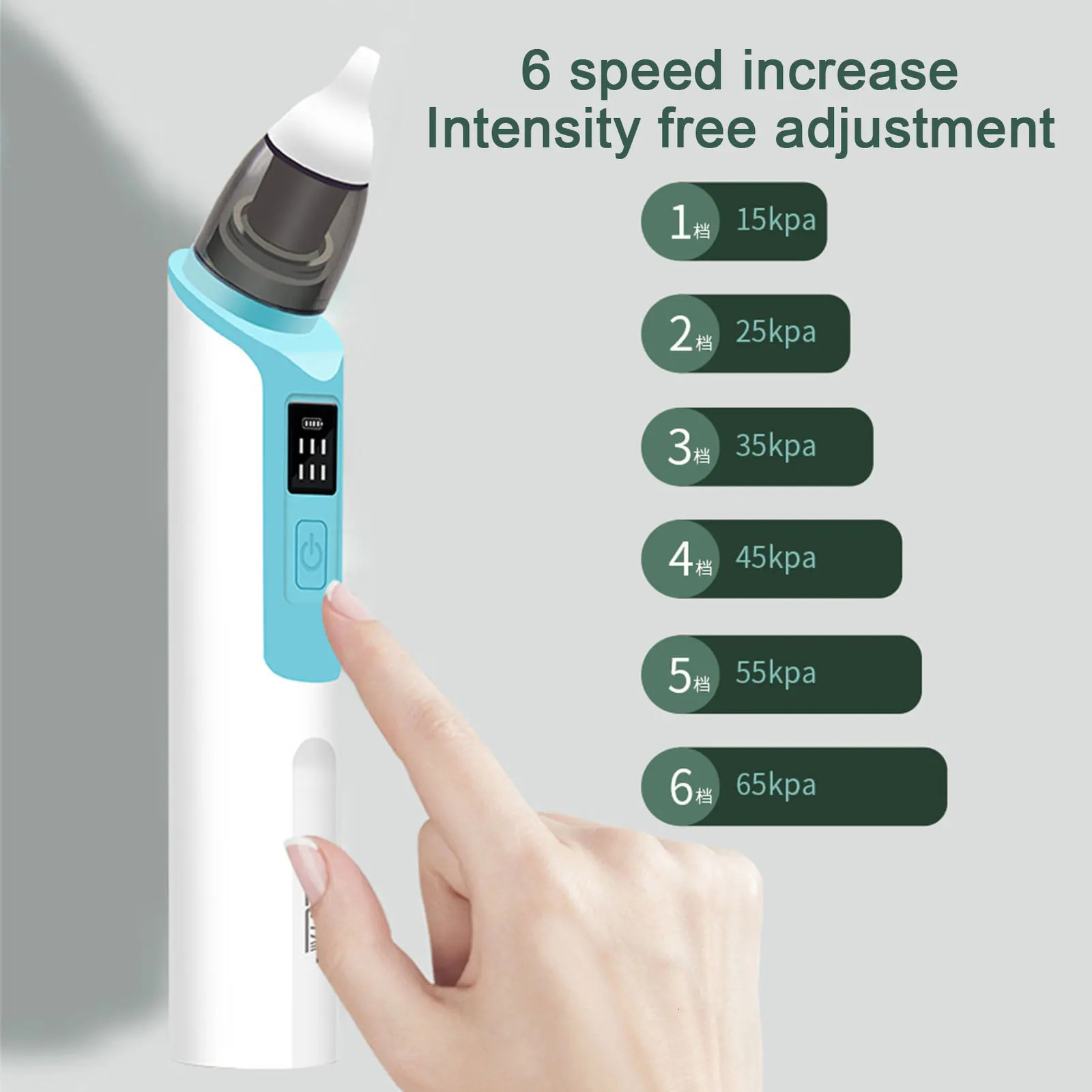 Nasal Aspirators# Baby Nasal Aspirator Infant Nose Sucker Aspirator Electric Nose Cleaner Infants Clean Up Nasal Congestion born Children Home 231019