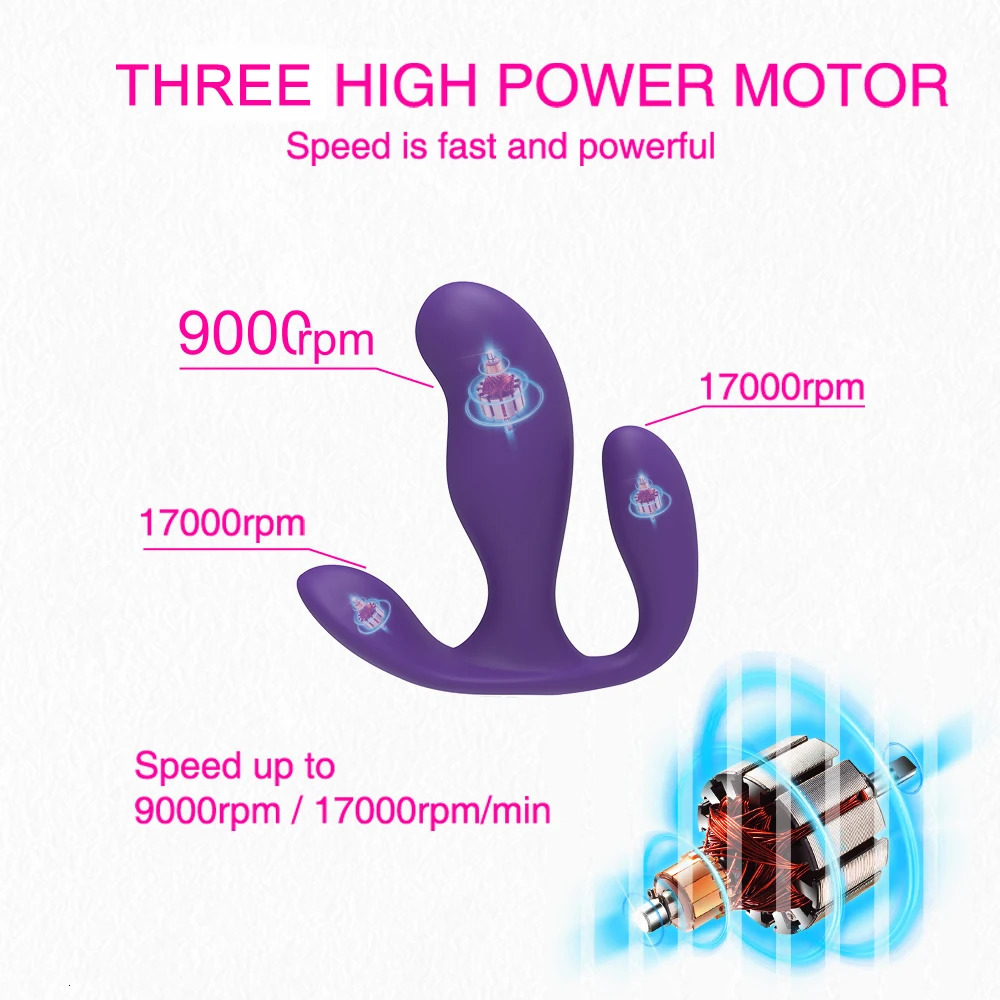 Vibrators 3 in 1 Panties Wearable Female Sex Toys Wireless Remote Vibrator for Women G Spot Clitoris Stimulator Anal Massager 231018