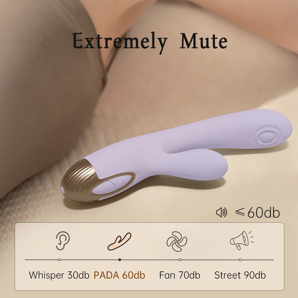 Vibrators DRY WELL Rabbit Vibrator with Unique Patting Function Clitoris Stimulator Dildo 10 Powerful Modes Dual Motor 231018