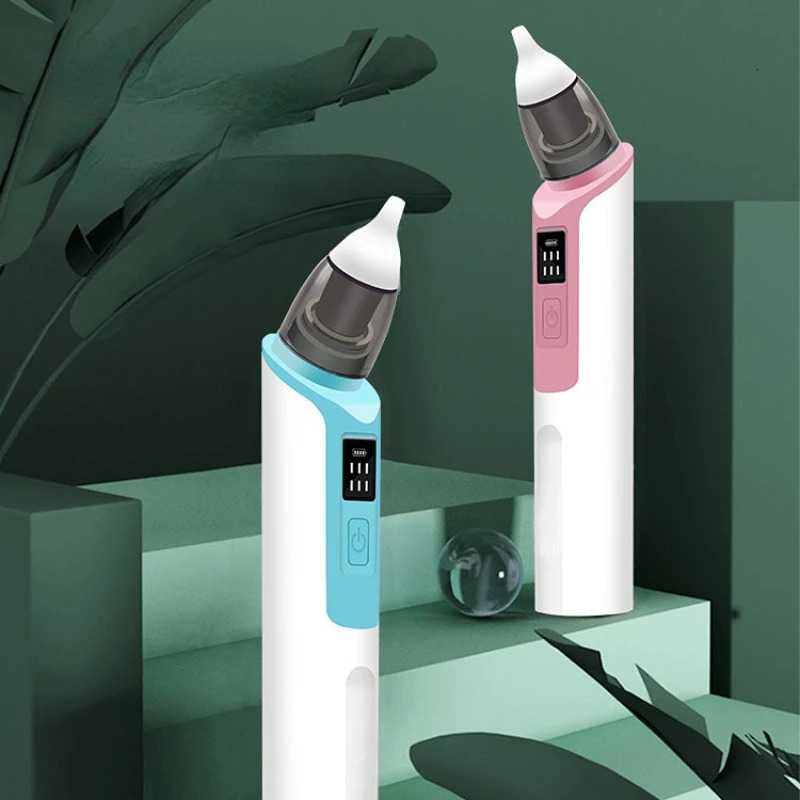 Nasal Aspirators# Rechargeable Baby Nose Cleaner Silicone Adjustable Suction Low Noise Electric Children Nasal Aspirator bron Health Care Kit 231019