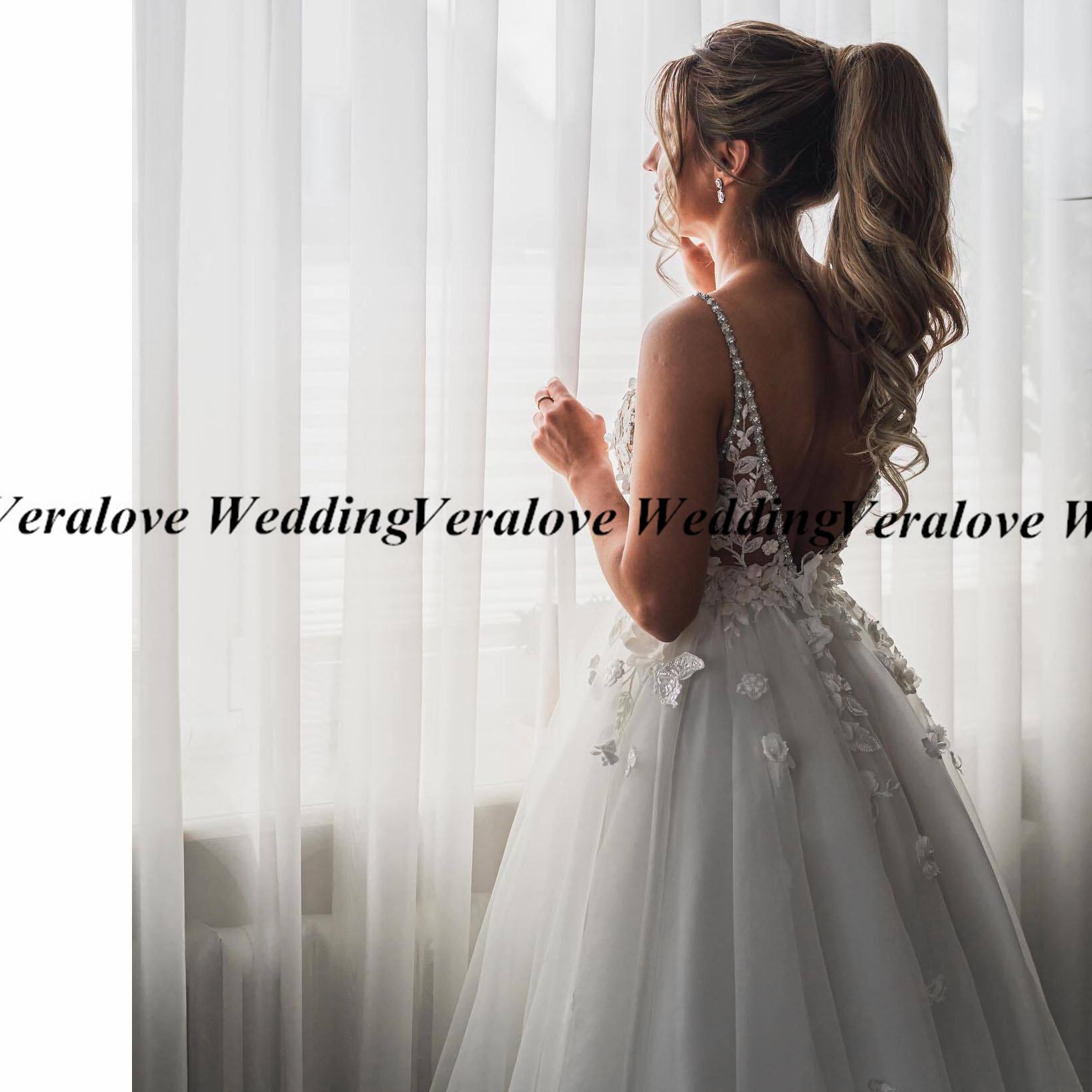 Beach Boho A Line Wedding Dress 2024 Spaghetti Straps Beads Sheer Bohemia Bridal Gowns Custom Size vestido de novia