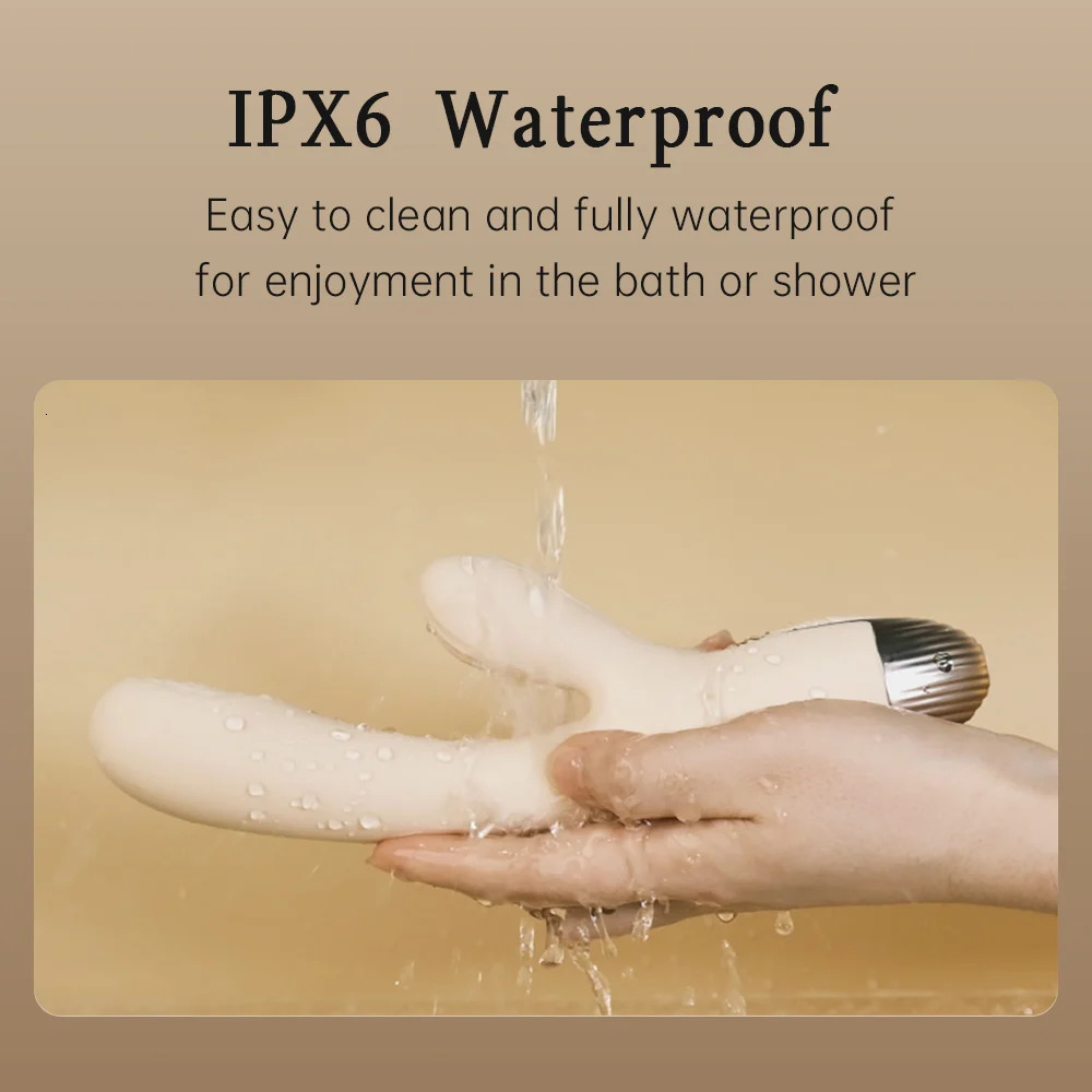 Vibrators DRY WELL Rabbit Vibrator with Unique Patting Function Clitoris Stimulator Dildo 10 Powerful Modes Dual Motor 231018