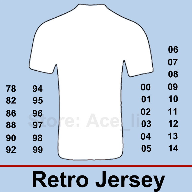 Retro shirt Soccer Jerseys 90 91 92 93 94 95 96 97 98 99 club home away third 3rd national 01 02 03 04 05 06 07 08 09 10 any team Football Shirts