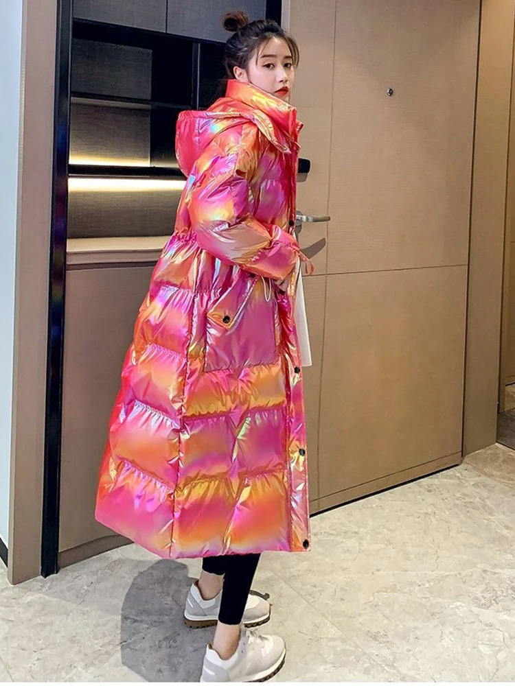 Women's Down Parkas 2023 Female Winter Waterproof Long Cotton Padded Jacket Women Hooded Thick Warm Snow Coat Fashion Oversized Outerwear 231018