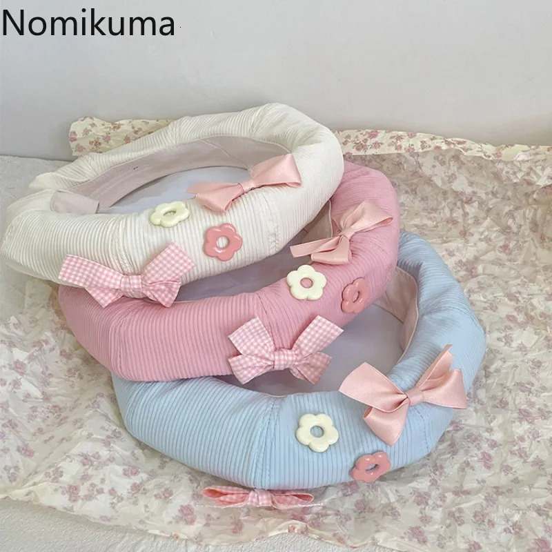 Berets Fashion Pink Girl Beret Japanese Cute Harajuku Y2K Sweet Bow Kawaii Women Hat Lolita Accessories Gorras Para Hombres 7L966 231018