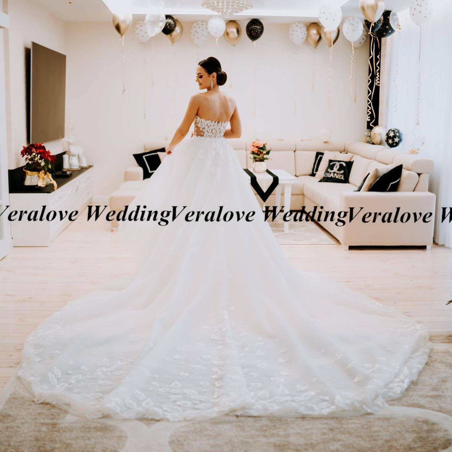 Country Wedding Dresses With Removable Sleeves 2024 Sheer Neck A Line Lace Applique Boho Bridal Gowns